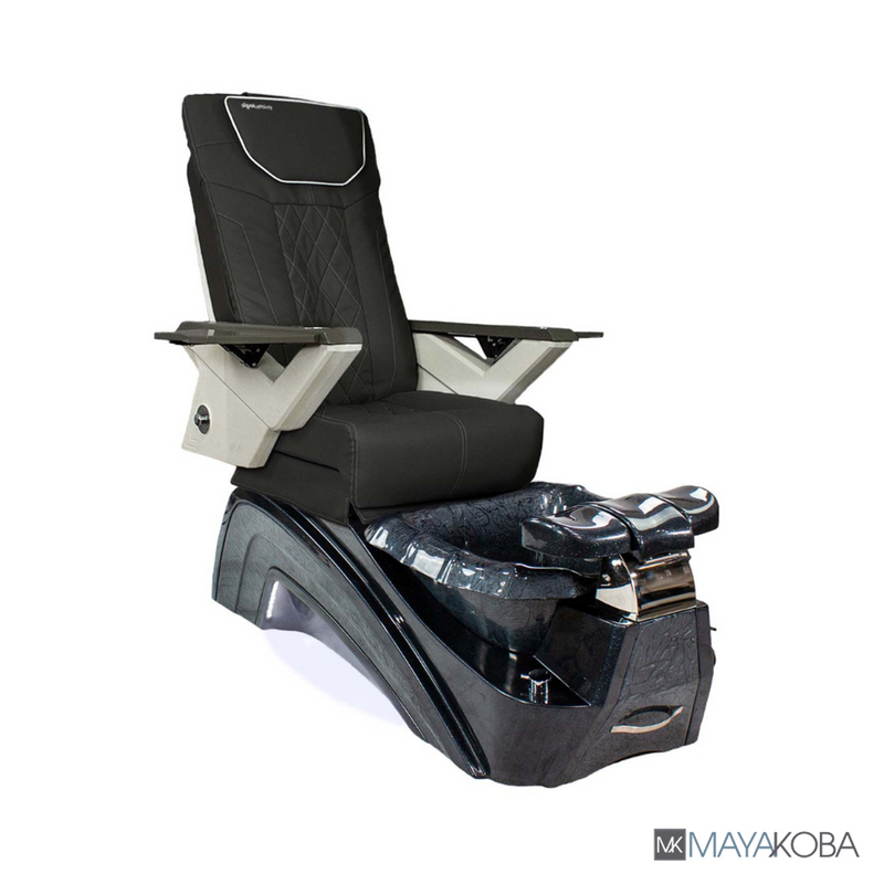 FEDORA II Pedicure Spa w/ FX Chair Top by Mayakoba in Black