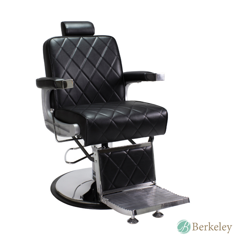 KING Barber Chair by Berkeley in Black/Chrome
