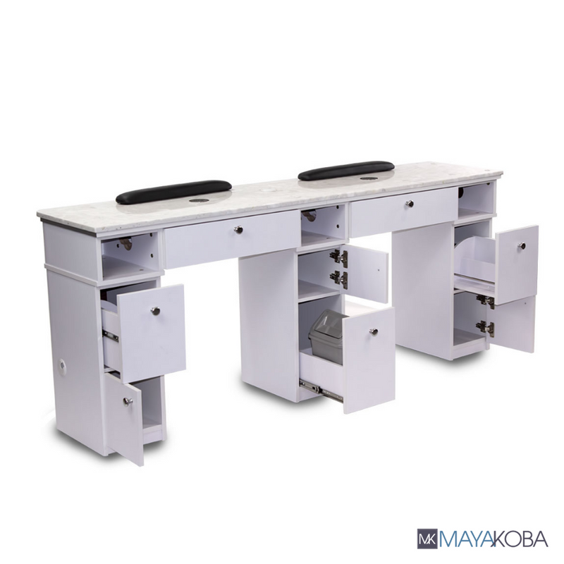 SONOMA Double Manicure Table with Vent Pipe